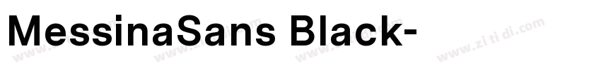 MessinaSans Black字体转换
